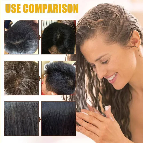 🎁EK K SAATH 1 MUFT LIMITED TIME OFFER 🔥✨Japanese Long Lasting Natural Hair Dye Shampoo - Image 2