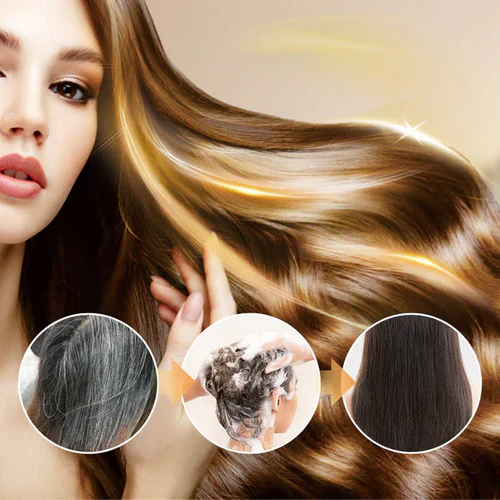 🎁EK K SAATH 1 MUFT LIMITED TIME OFFER 🔥✨Japanese Long Lasting Natural Hair Dye Shampoo - Image 3