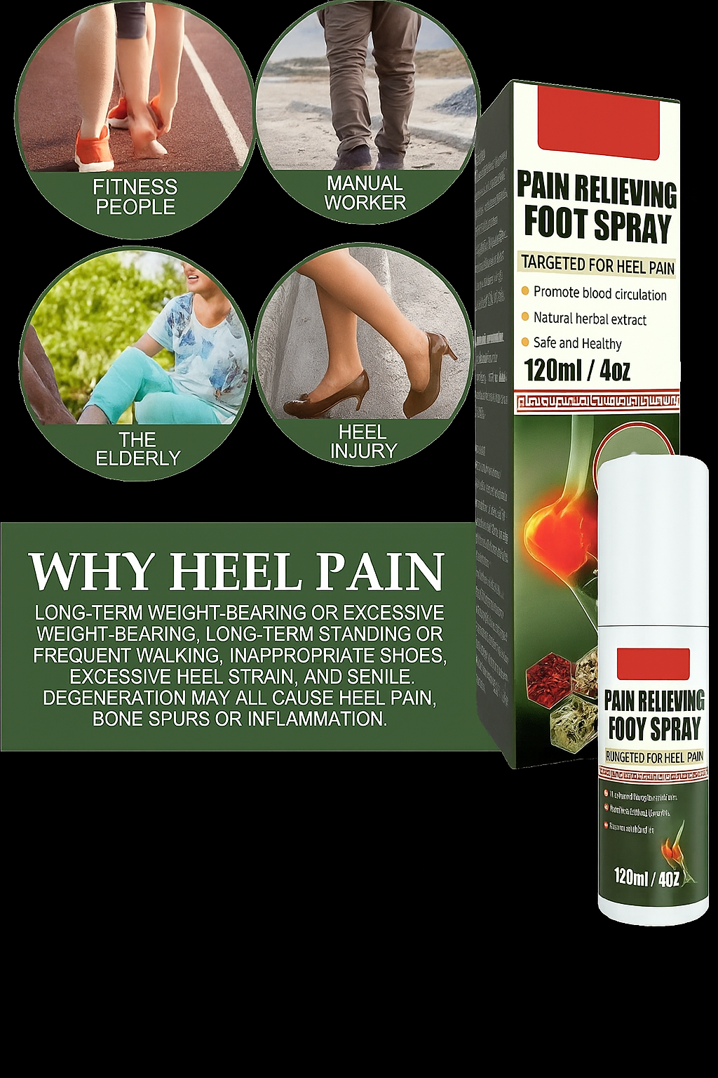 🎁EK K SAATH 1 MUFT LIMITED TIME OFFER🔥ReliefSpray™ Foot & Joint Pain Relieving (120ML + 120ML) - Image 4